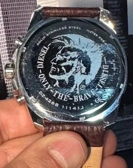 Relógio Diesel DZ4268 Mega Chief Original - Cronógrafo 51 mm - Pulseira em Couro - Foto 4