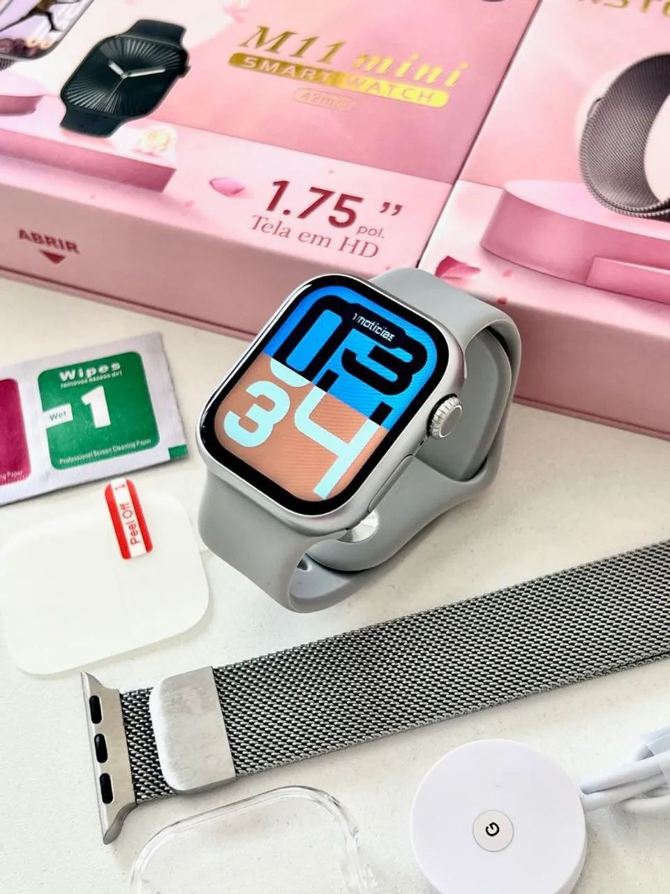 Relógio Smartwatch M11 mini 42M novos  - Foto 3