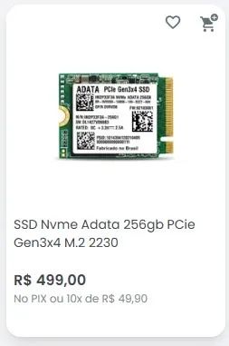 SSD NVME M2 256gb  - Foto 3