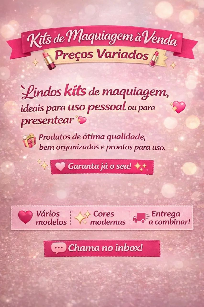 ? Kits de Maquiagem à Venda - Preços Variados ?