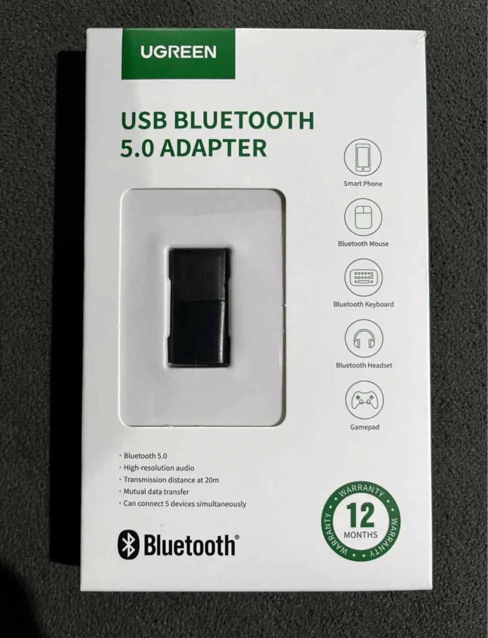 Adaptador Bluetooth 5.0 Usb