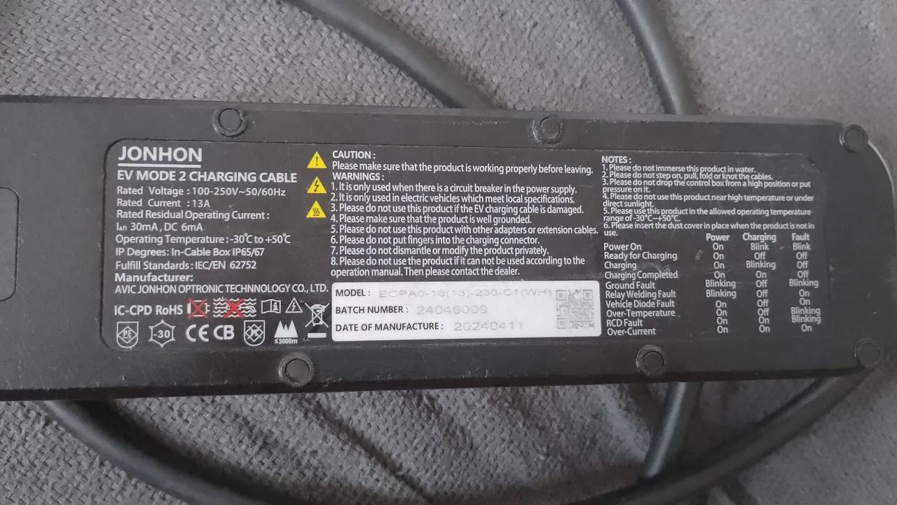Carregador de carro Elétrico BYD