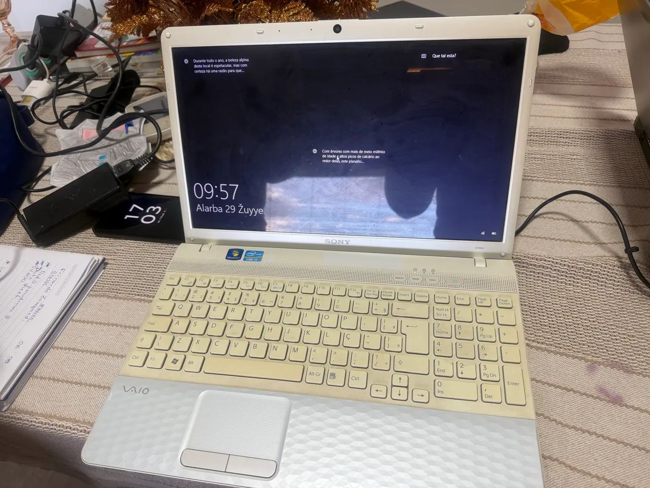 Notebook vaio sony I3 Branco - Foto 2
