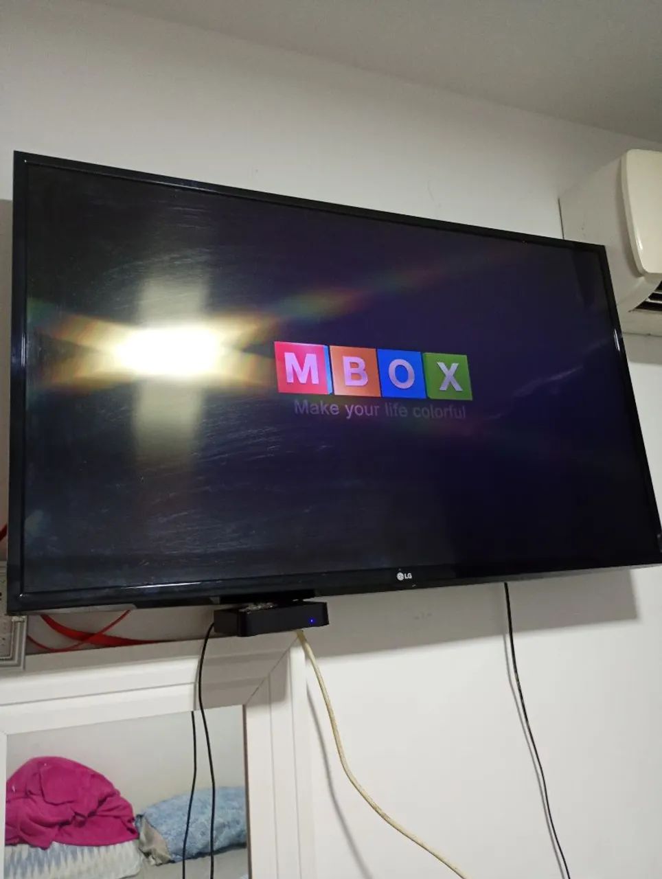 Tv LG 43 polegadas só pega 4 k com ex box que acompanha. - Foto 3