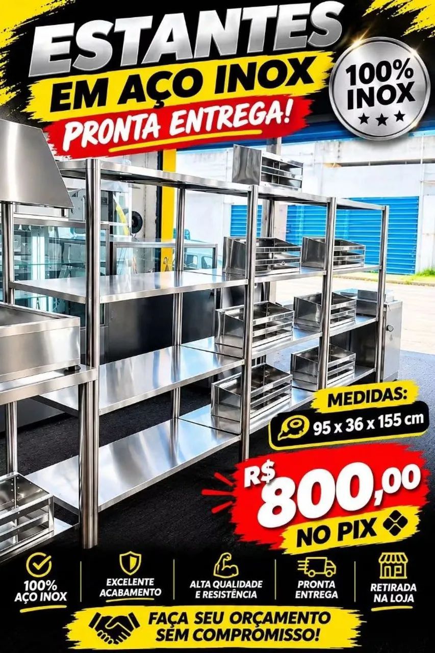 Estante pronta entrega 