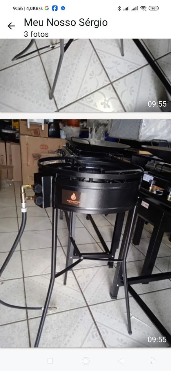 Fogareiro tripa chama, produto NOVO