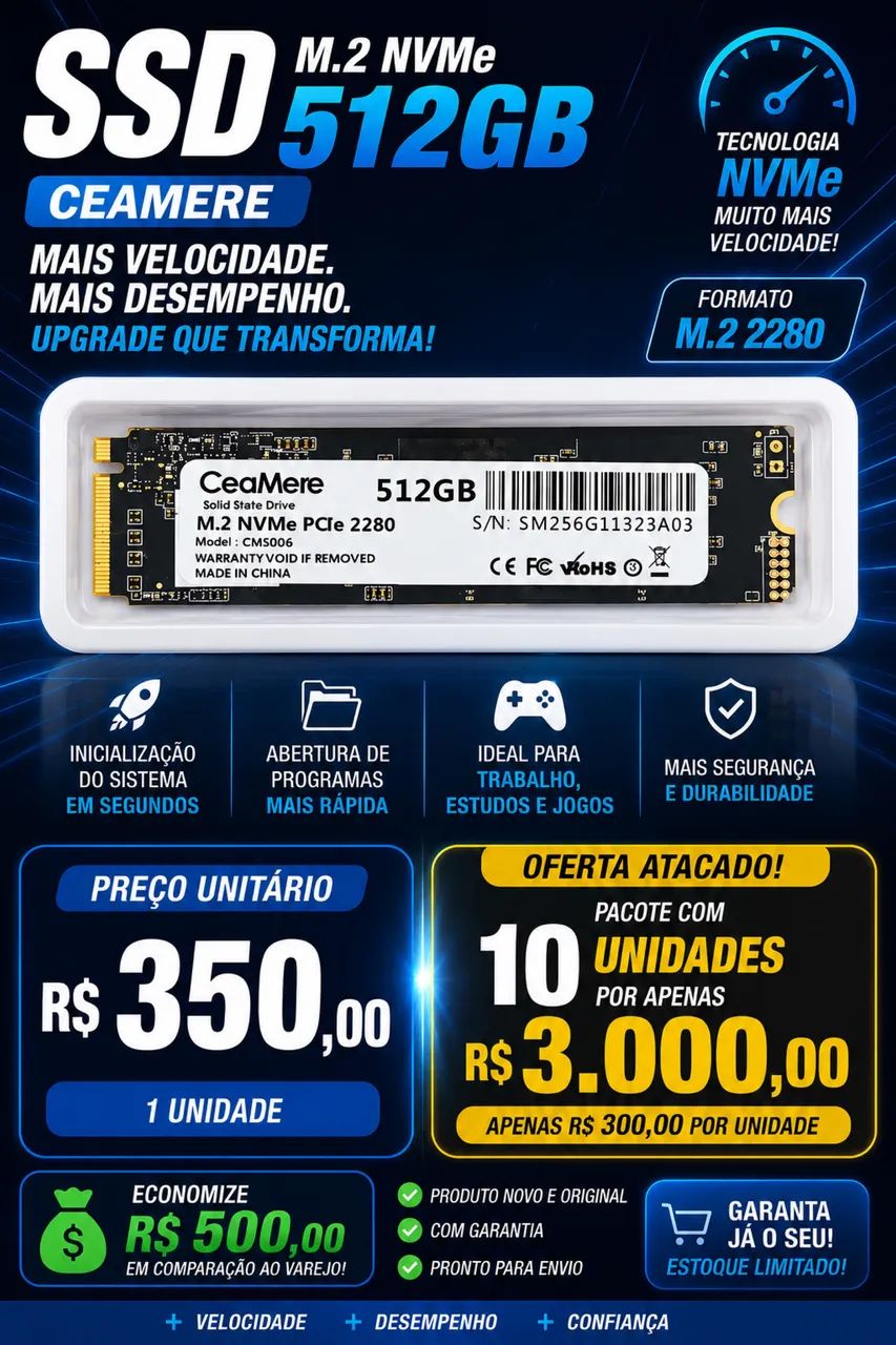 SSD 512gb NVMe - Foto 2
