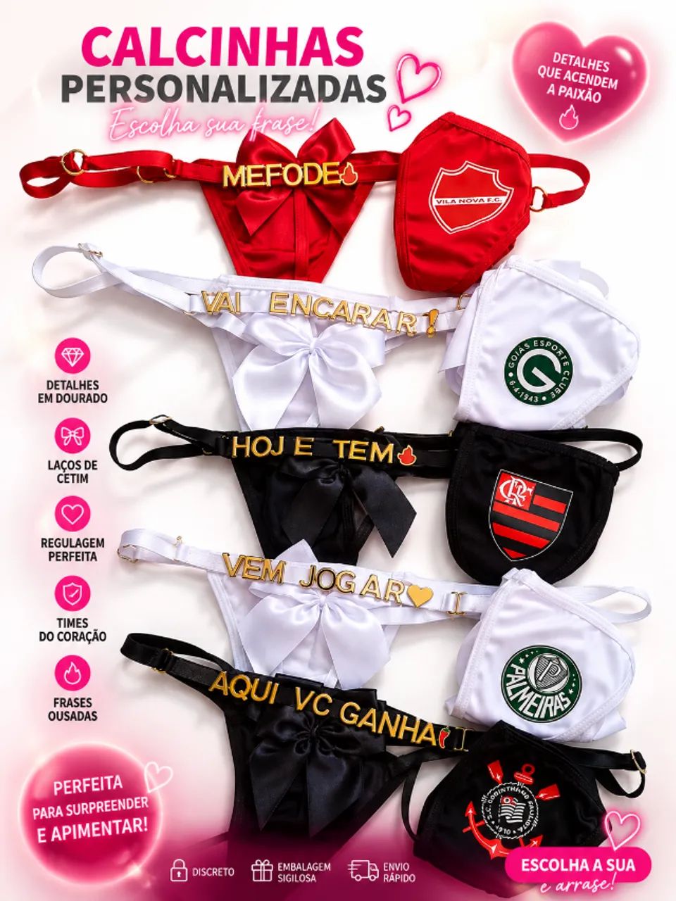 Calcinha de Time - Personalizada - Foto 4
