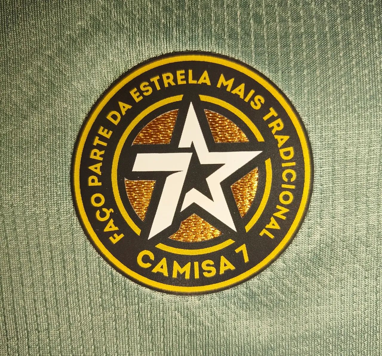 Patch camisa 7 botafogo dourado original 