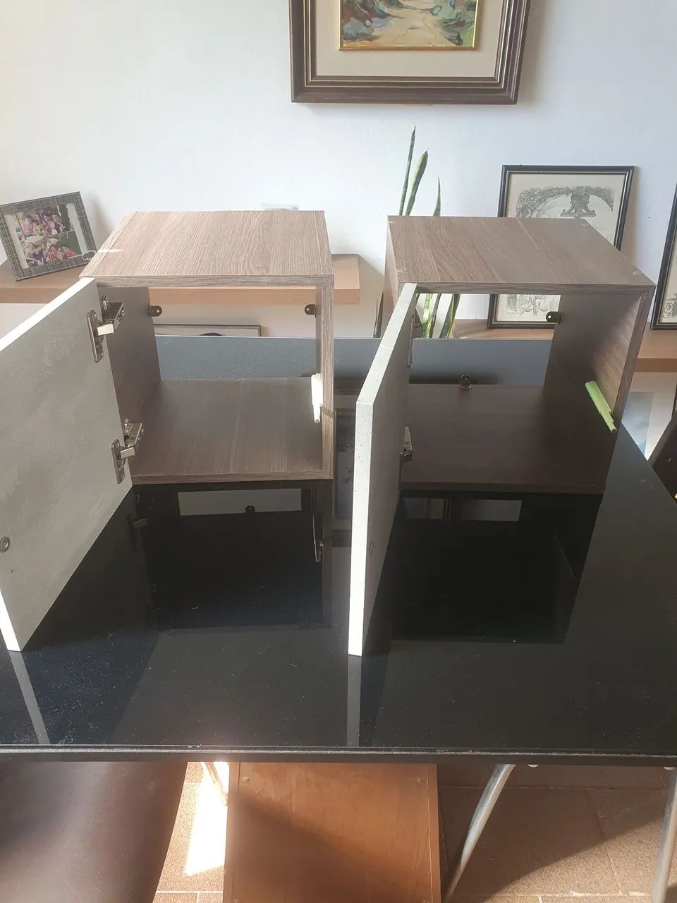 2 nichos de parede com porta quadrado - Foto 4