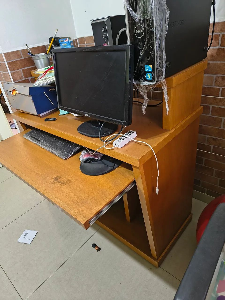 Mesa em madeira para computador - Foto 3