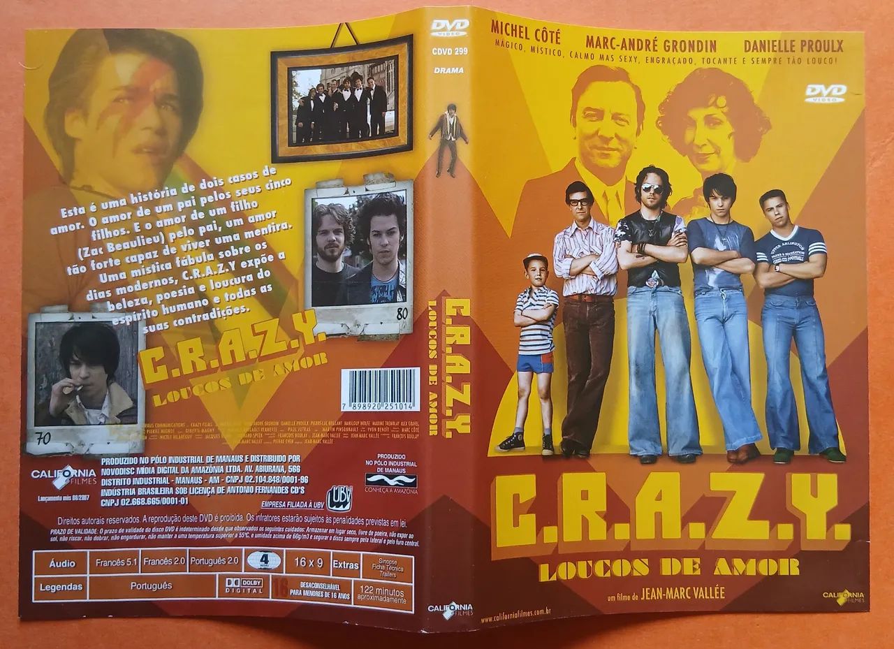 Dvd C.r.a.z.y. - Loucos de Amor - CDs, DVDs etc - Pilarzinho