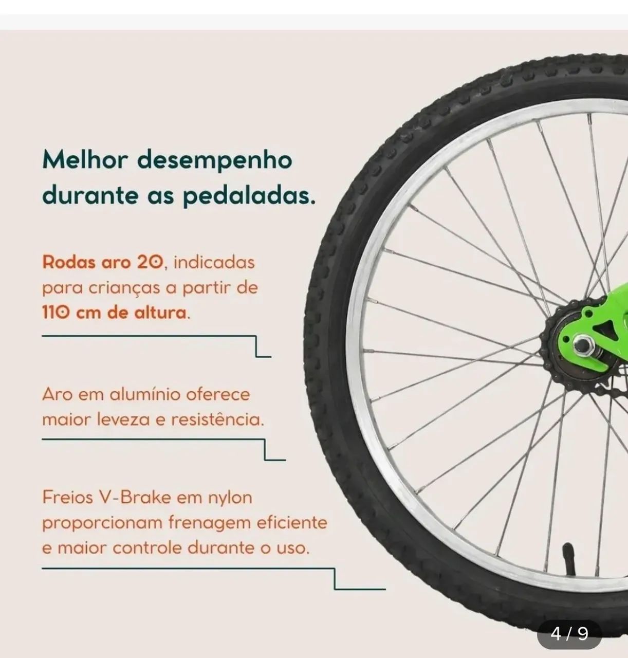 Bicicleta mormaii aro 20 infantil  - Foto 4