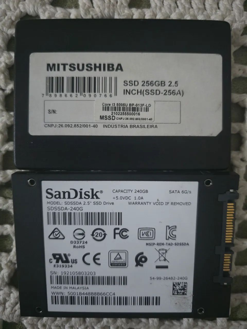 Lote de HDs e SSDs (12 Peças) - Foto 2