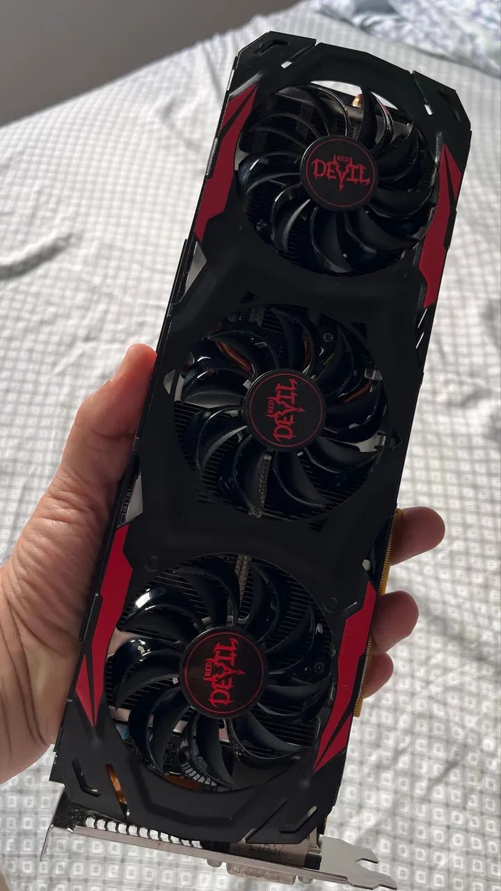 Placa de vídeo Rx 480 amd 8gb - com Defeito