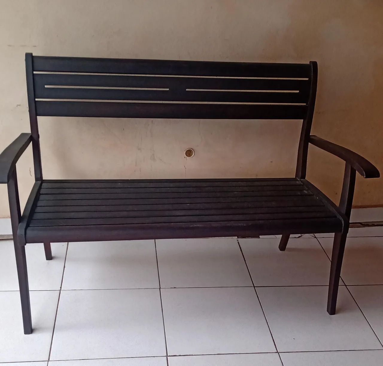Banco de madeira usado Tramontina 130 x 50