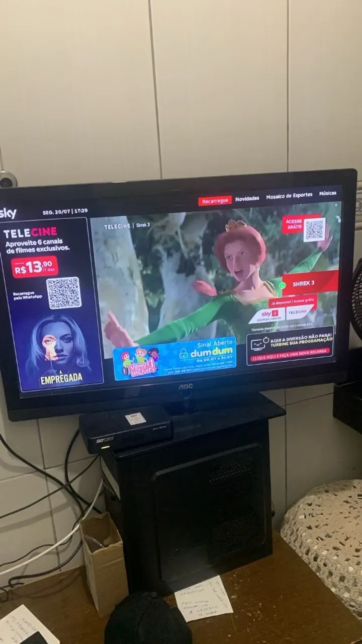 tv 32 aoc tem conversor digital embutido - Foto 3