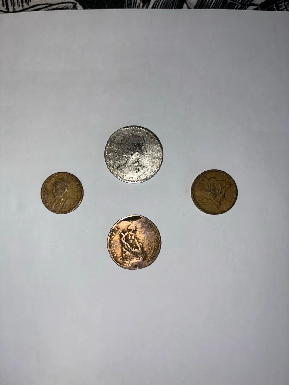 Moedas antigas colecionáveis 