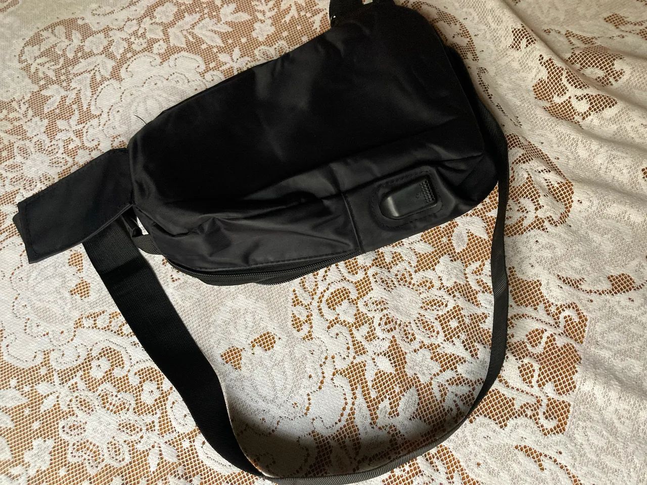 Mochila de ombro preta bolsa - Foto 4