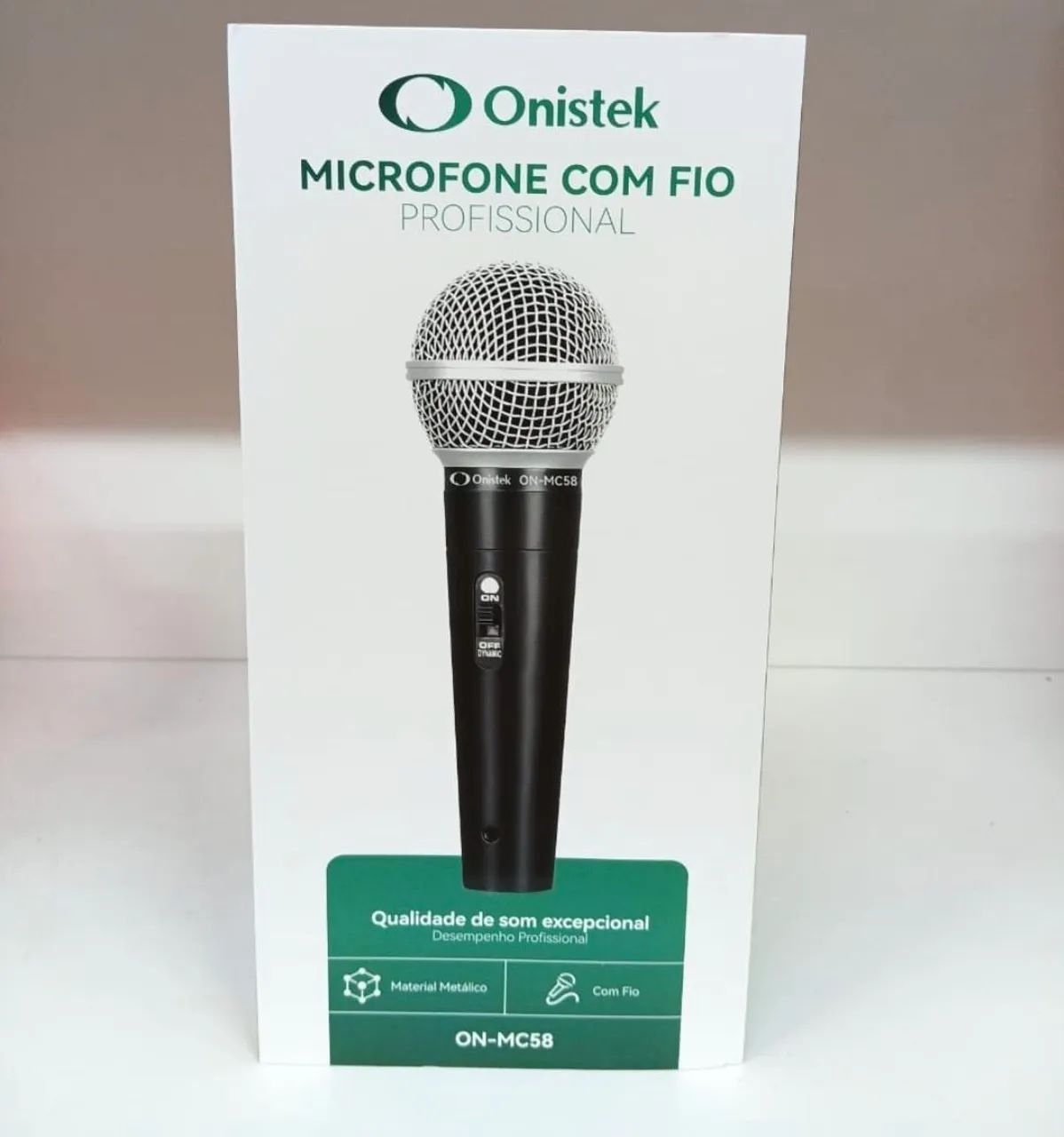 Microfone com fio 