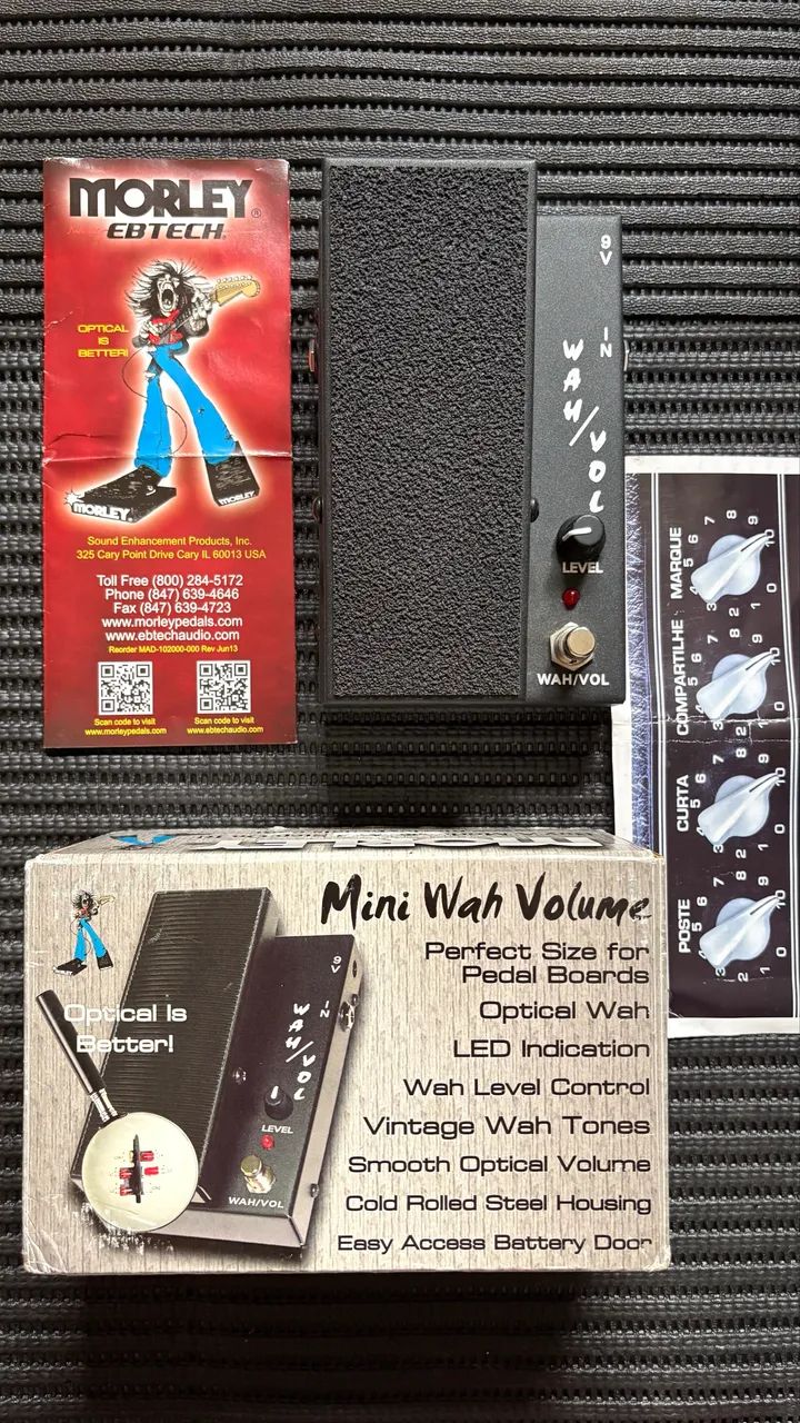 Morley Mini Wah Volume - Made in USA - Instrumentos musicais