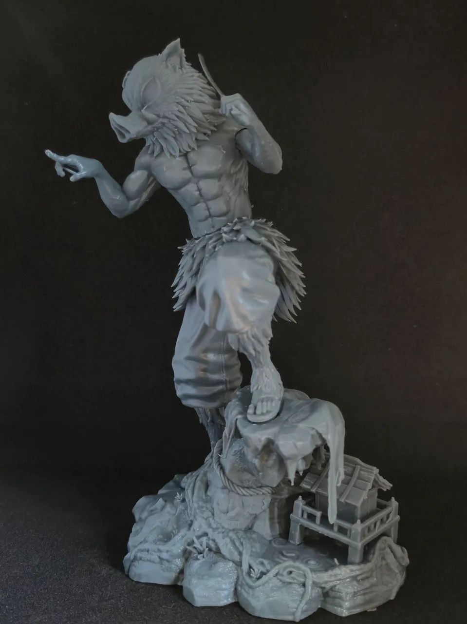Boneco Inosuke Demon Slayer Anime Impressão 3D - Hobbies e
