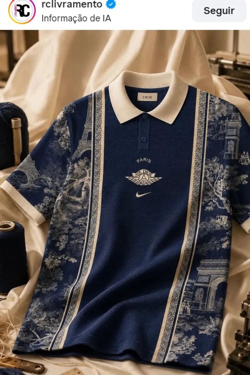 Camisa Nike PSG Cristhian Dior  - Foto 2