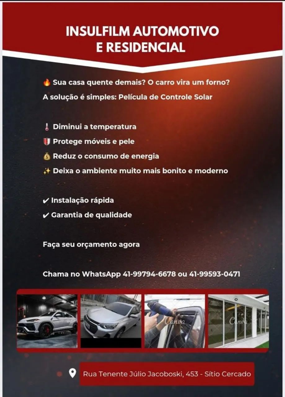 Aplicação de insulfilm - Foto 4