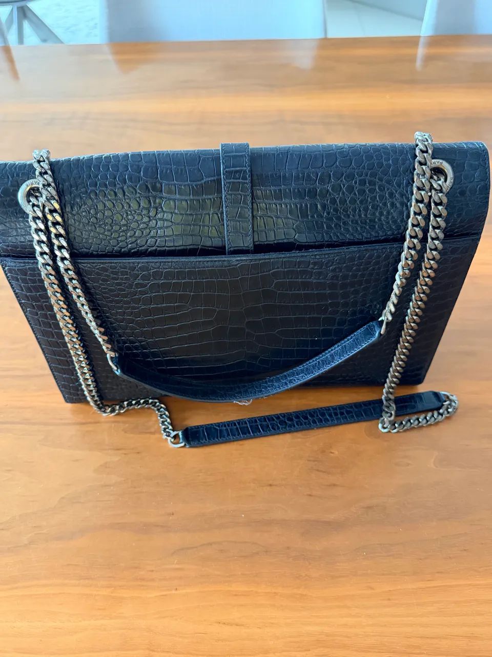 BOLSA YSL COURO CROCO  - Foto 2