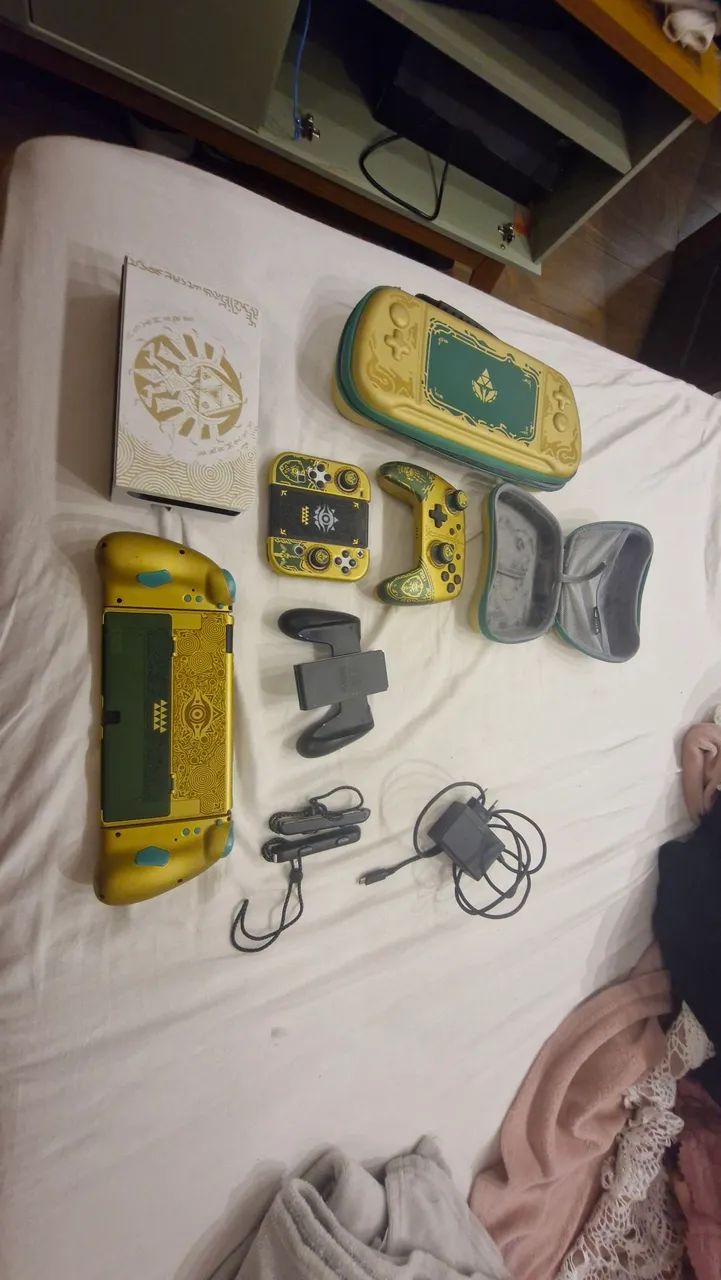 Switch OLED desbloqueado kit zelda - Foto 4