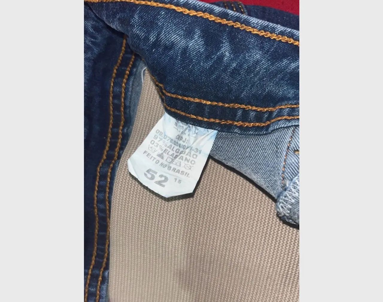 Calça jeans com cinta  - Foto 2