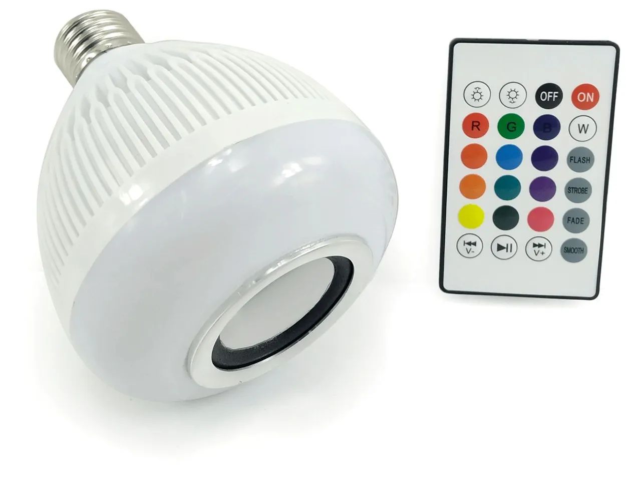 Lâmpada LED Musical Bluetooth Controle E27 - Foto 4