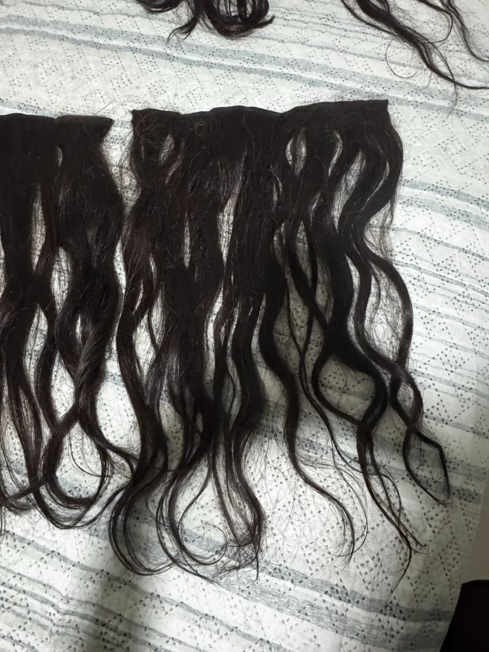 Aplique 60 cm - 200g - cabelo humano ondulado - Foto 2