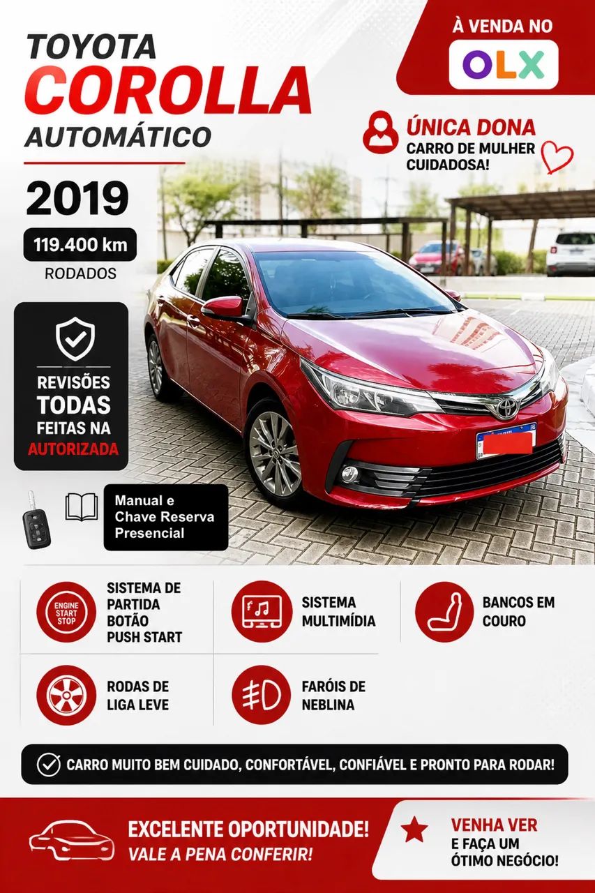 Toyota Corolla Corolla XEi 2.0 Flex 16V Aut. 2019