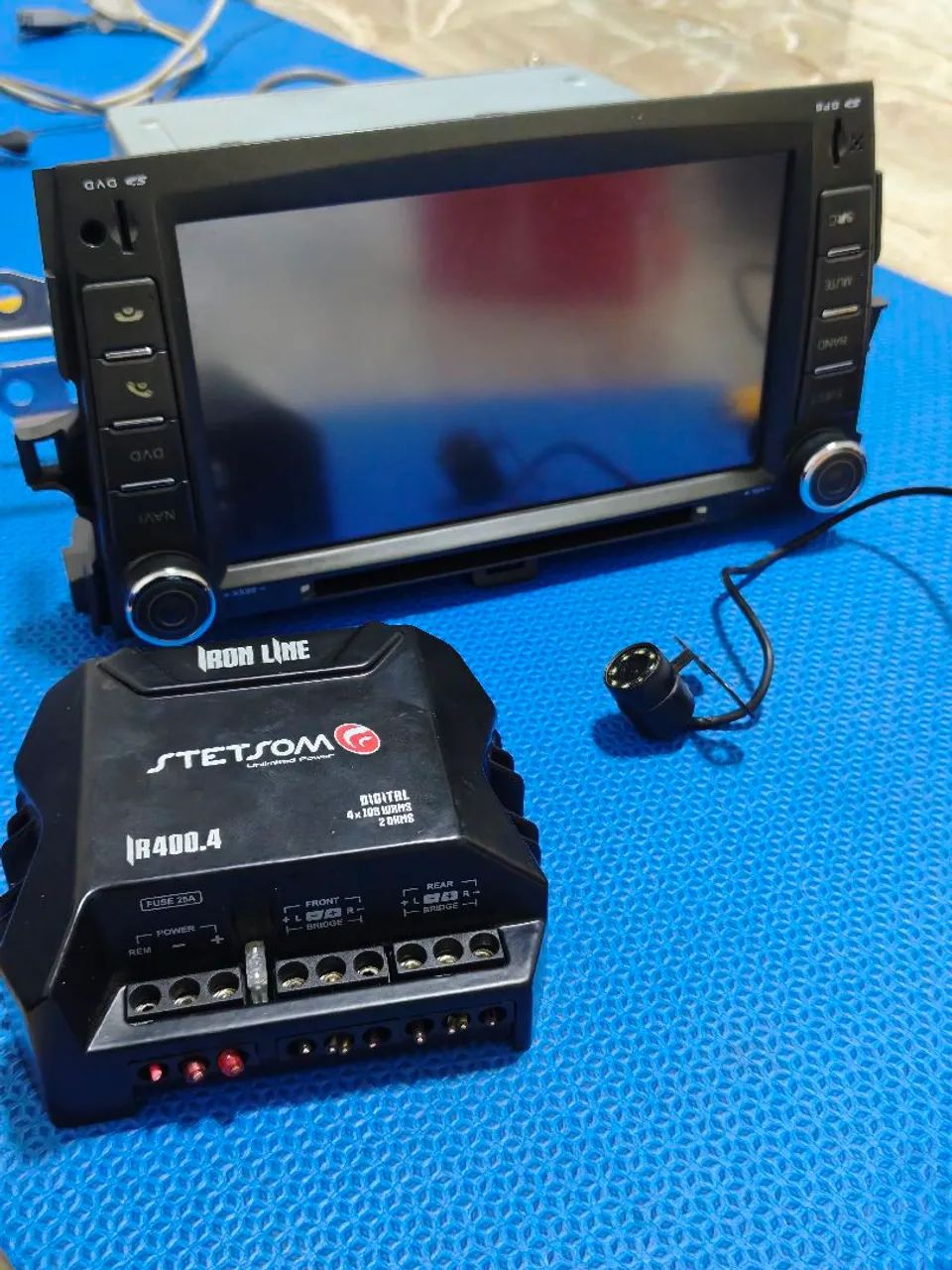 Multimídia completa com câmara de ré e módulo 400 w ,do carro Toyota  - Foto 3