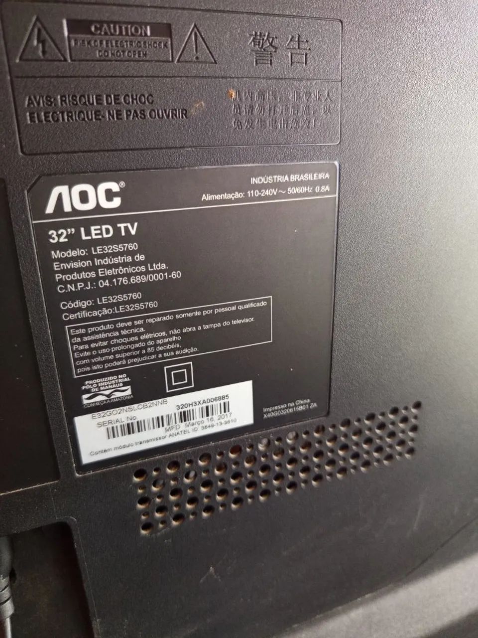 Tv AOC 32 polegadas  - Foto 4