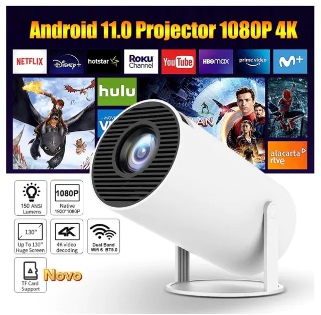 Projetor 4K HD 150 Polegadas Celular, Tv B0x, Xbox, PS, Pc, Wifi HY300 Pro Magcubic Envio  - Foto 3