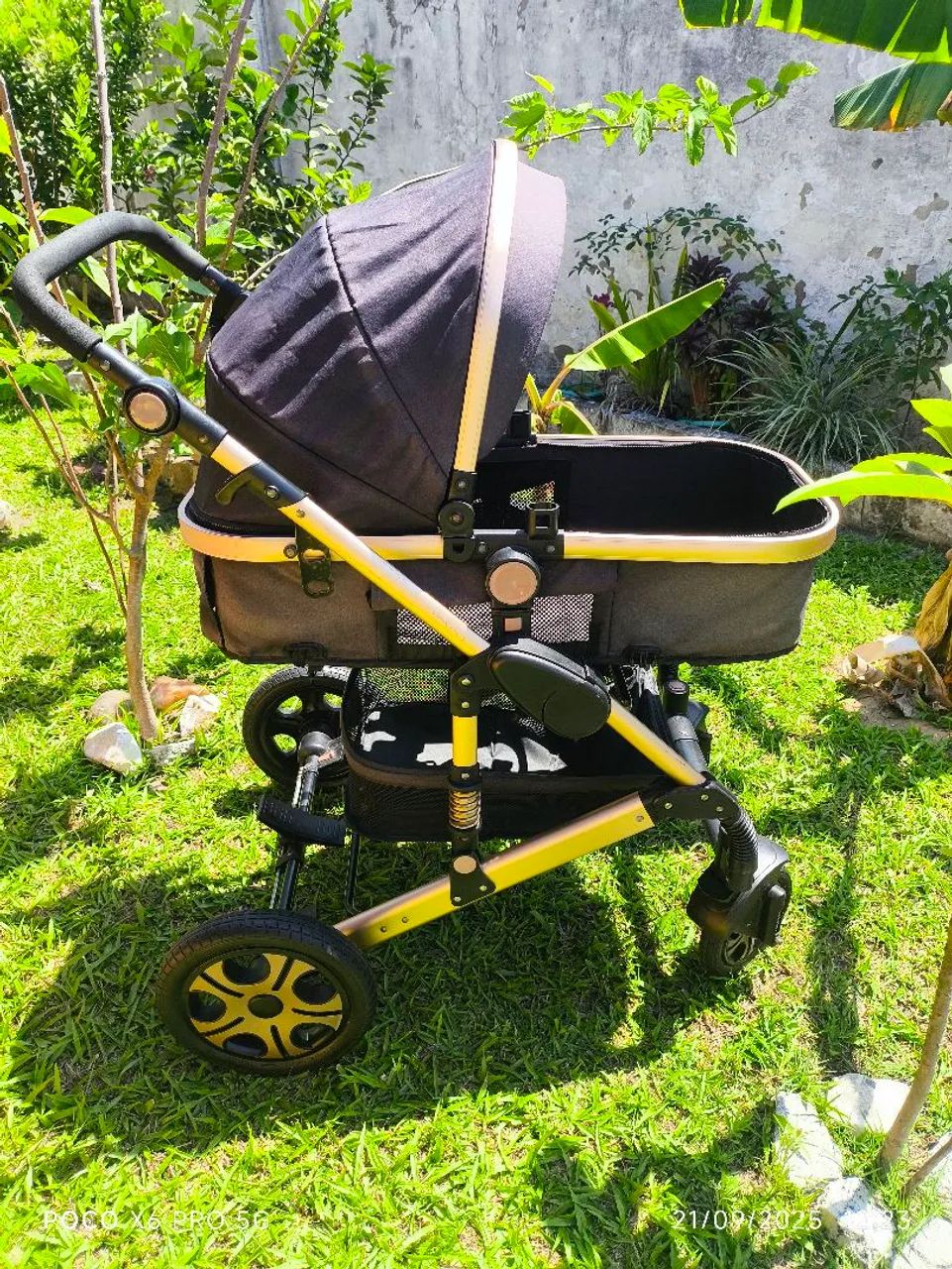  Carrinho de bebê europeu 3 em 1  - Foto 5