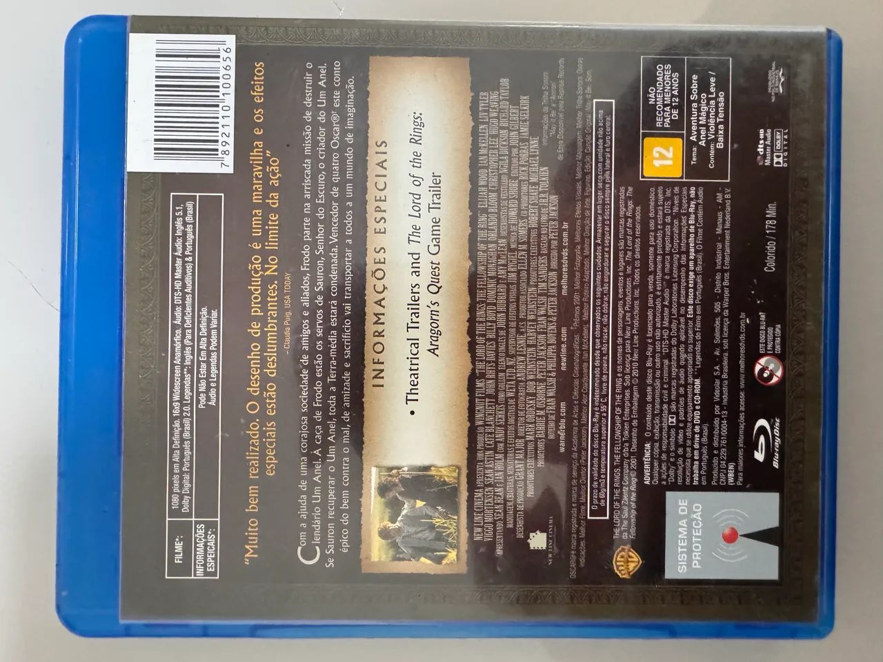 Bluray Senhor dos Anéis A Sociedade do Anel  - Foto 2