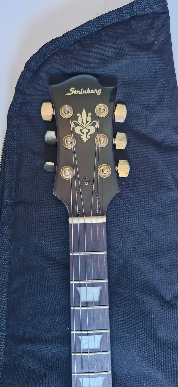 Guitarra Streimberg com capa - Foto 4