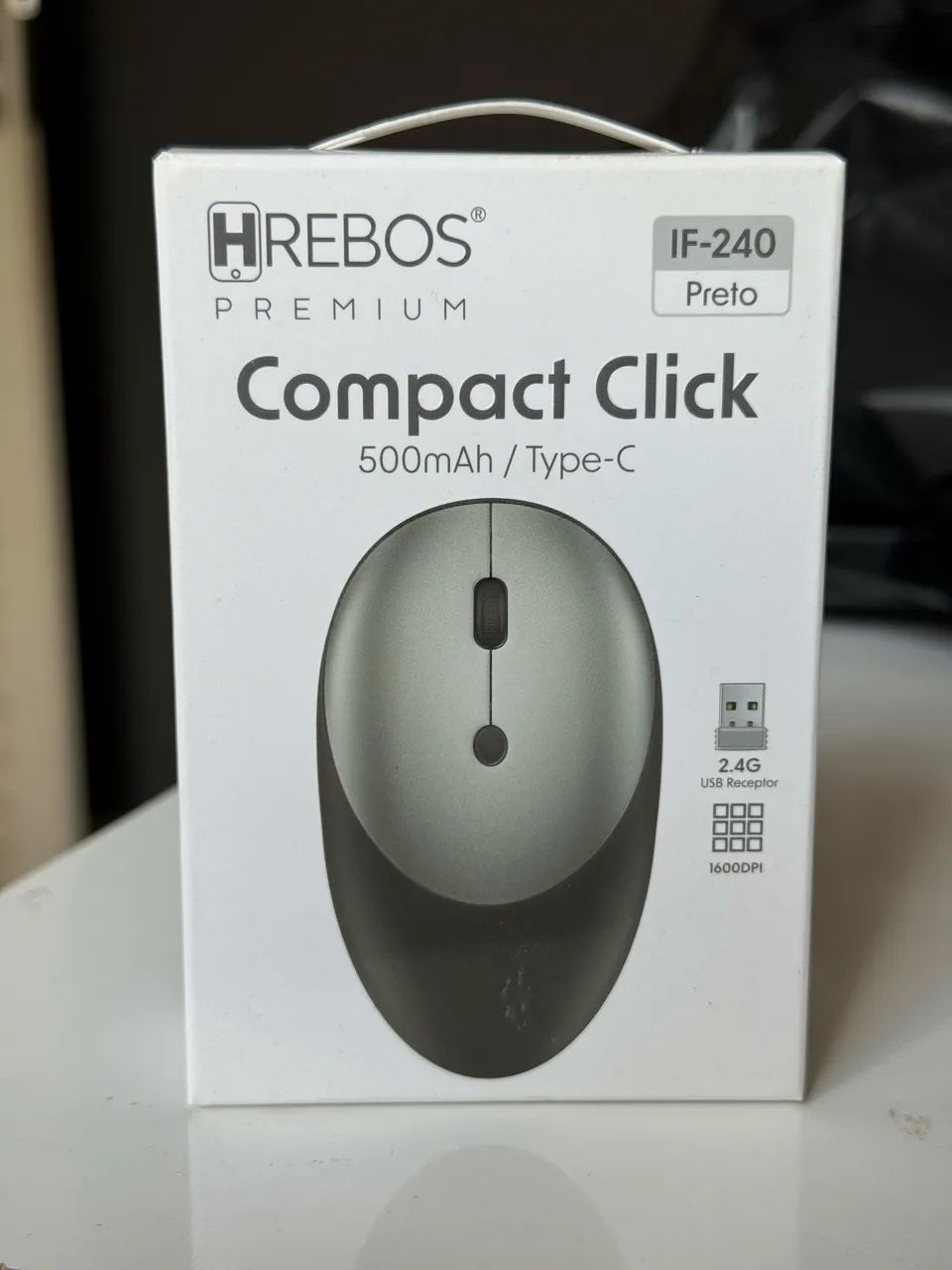 Mouse Sem fio Hrebos Compact Click - Foto 4