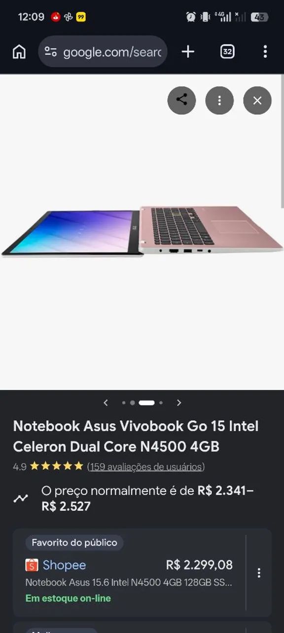 Vendo Note Rosa VivoBook URGENTEE!!! - Foto 2