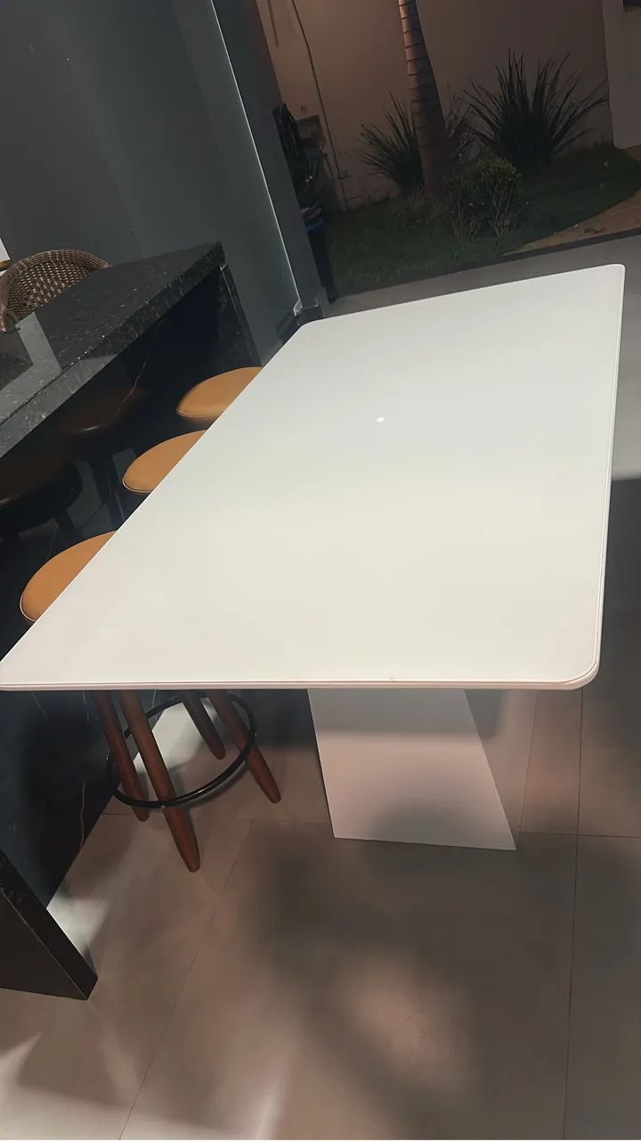 Mesa com tampo de vidro - Foto 3