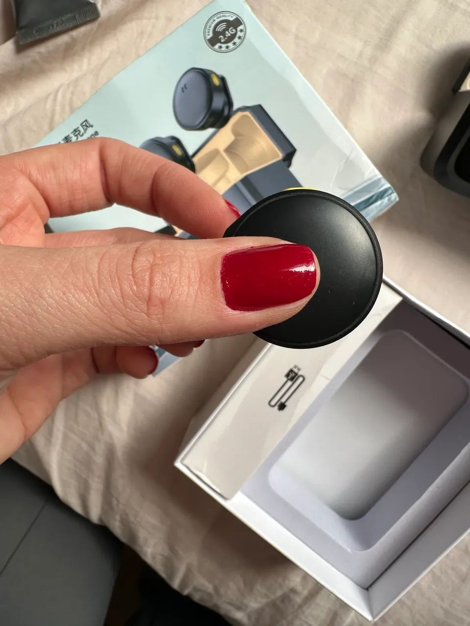 Microfone de lapela 