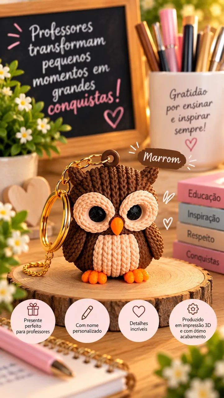 Chaveiro personalizado - Dia dos professores - Foto 3