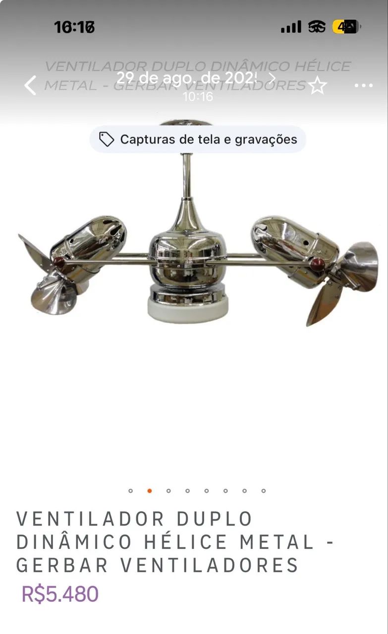 VENTILADOR GERBAR INOX 110V - Foto 3