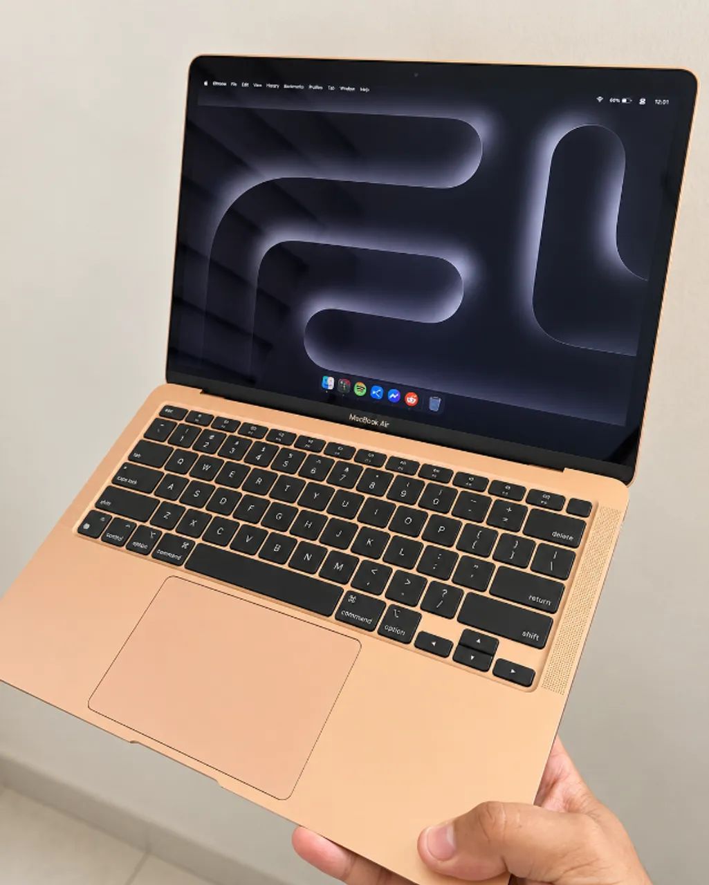 MacBook Air M1 8GB 256GB Rose Gold | Completo + Garantia 2027