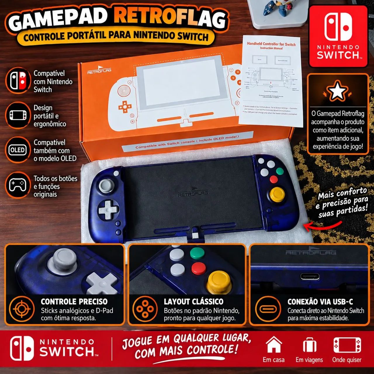 Nintendo Switch 1 - V2 - Completo - Consoles de Vídeo Game