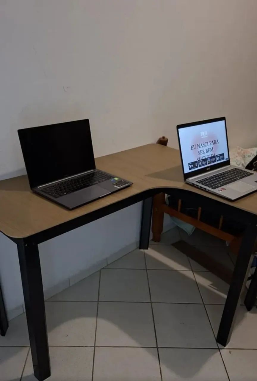 Mesa para estudo formato L - Foto 2
