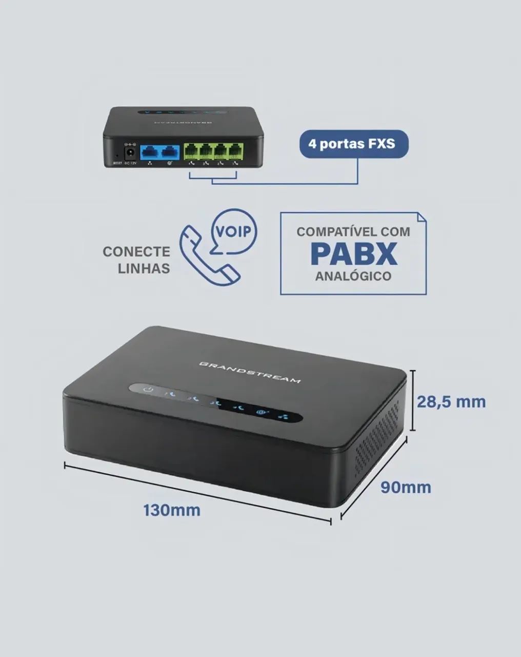 VOIP GRANDSTREAM HT814 - Foto 2